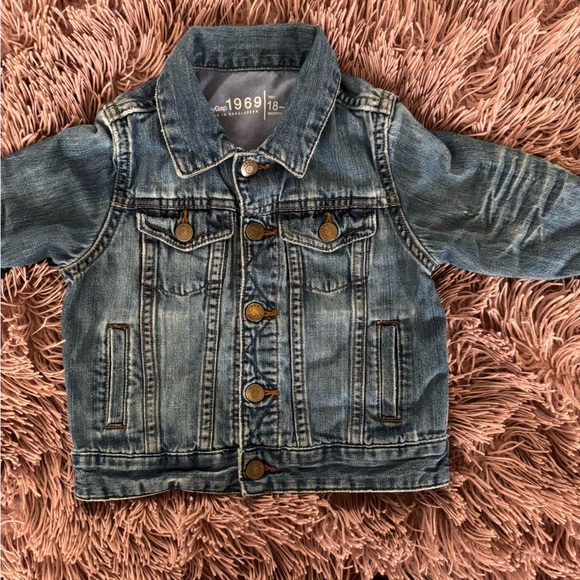 GAP Kids Blue Denim Jacket - Picture 2 of 15
